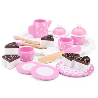 Coffee/Tea Set with Cutting Cake - Pink